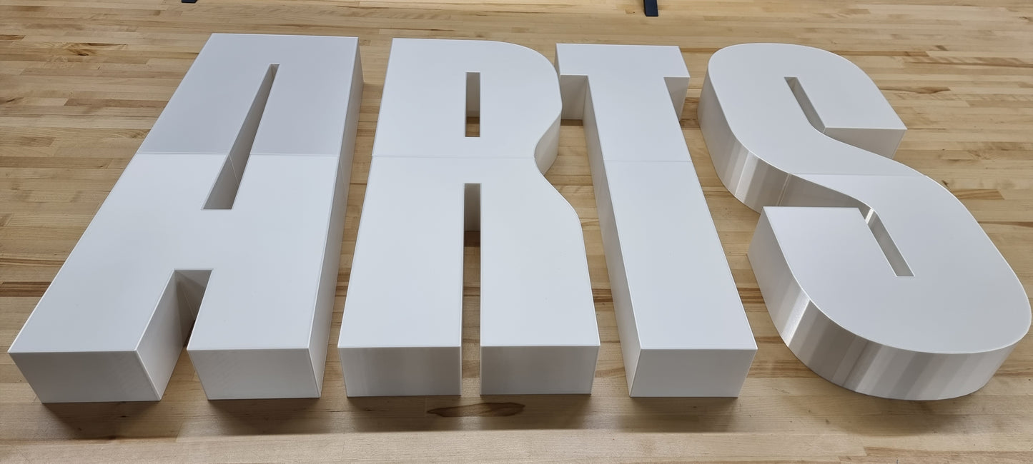 Custom Wall Sign Letters - 3 Inch Thick