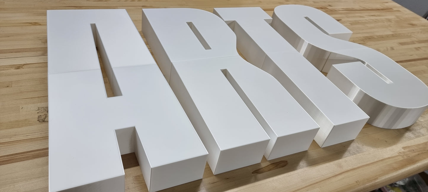 Custom Wall Sign Letters - 3 Inch Thick