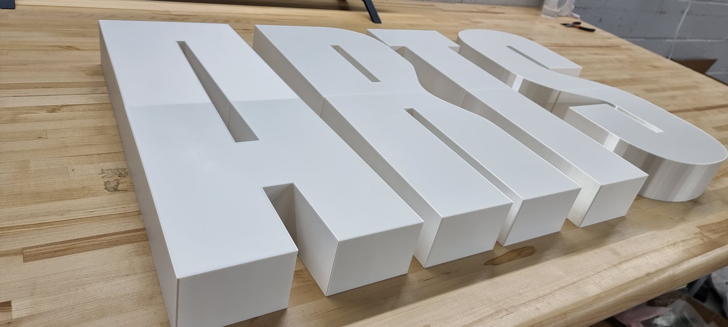 Custom Wall Sign Letters - 3 Inch Thick