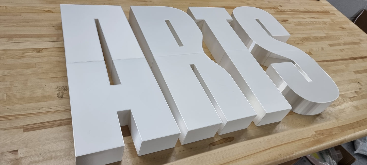 Custom Wall Sign Letters - 3 Inch Thick