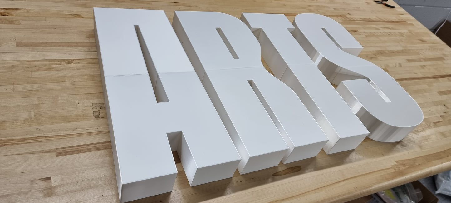 Custom Wall Sign Letters - 3 Inch Thick