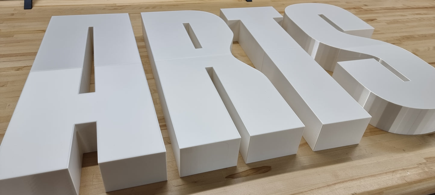 Custom Wall Sign Letters - 3 Inch Thick