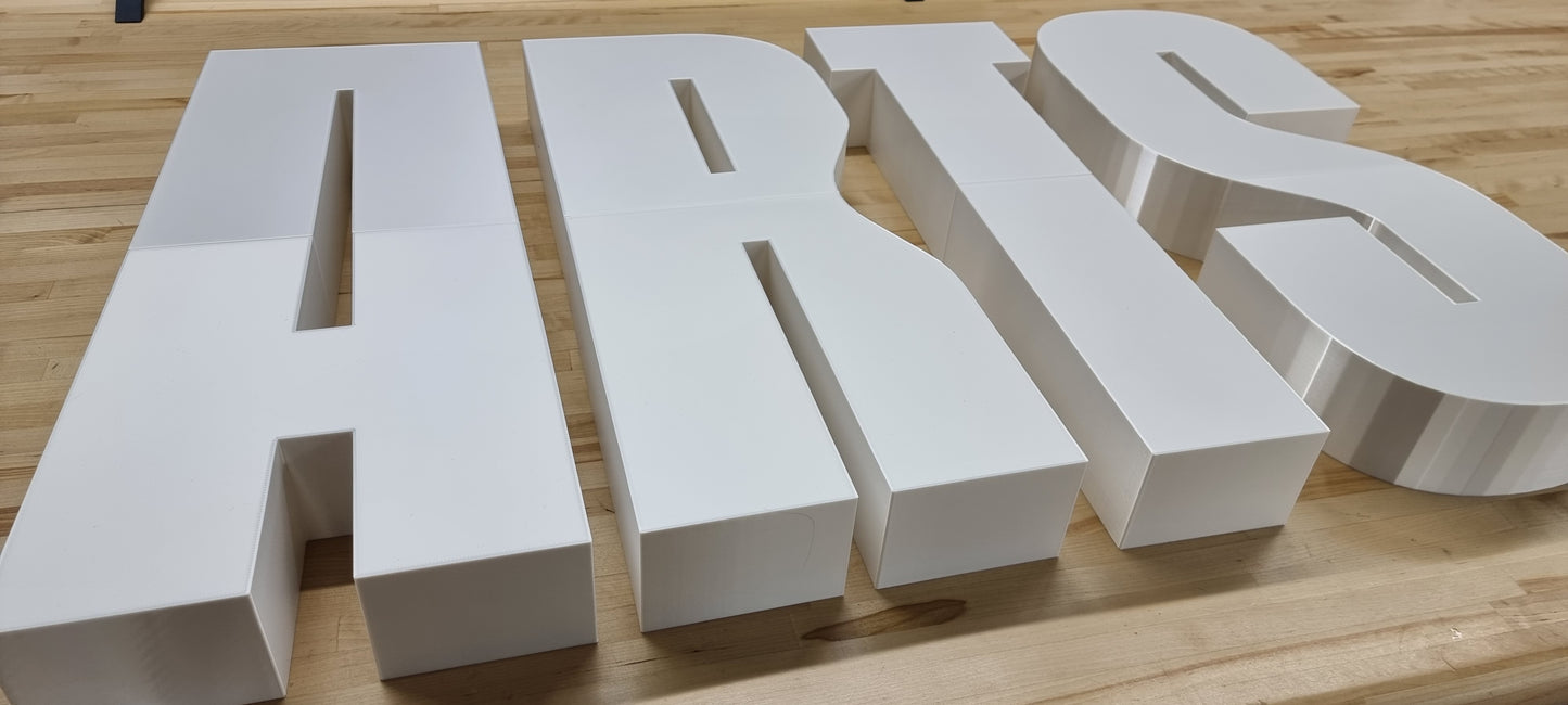 Custom Wall Sign Letters - 3 Inch Thick