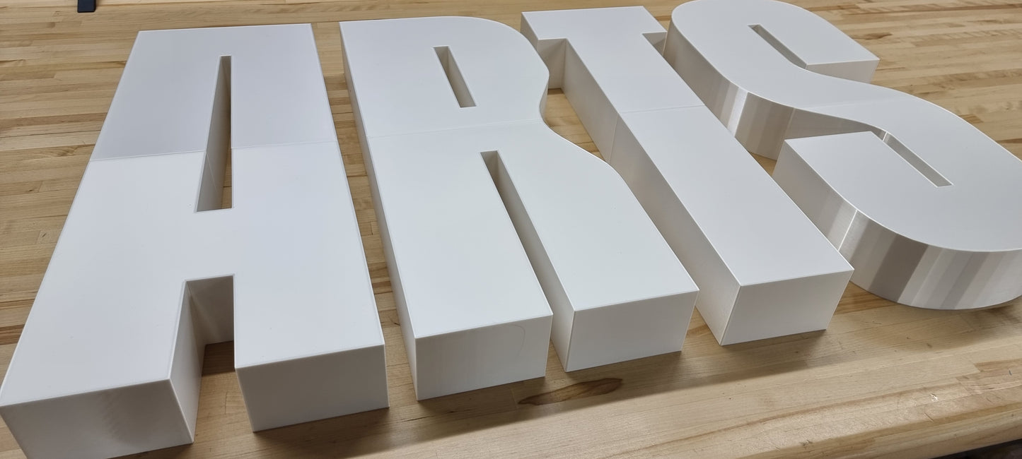 Custom Wall Sign Letters - 3 Inch Thick