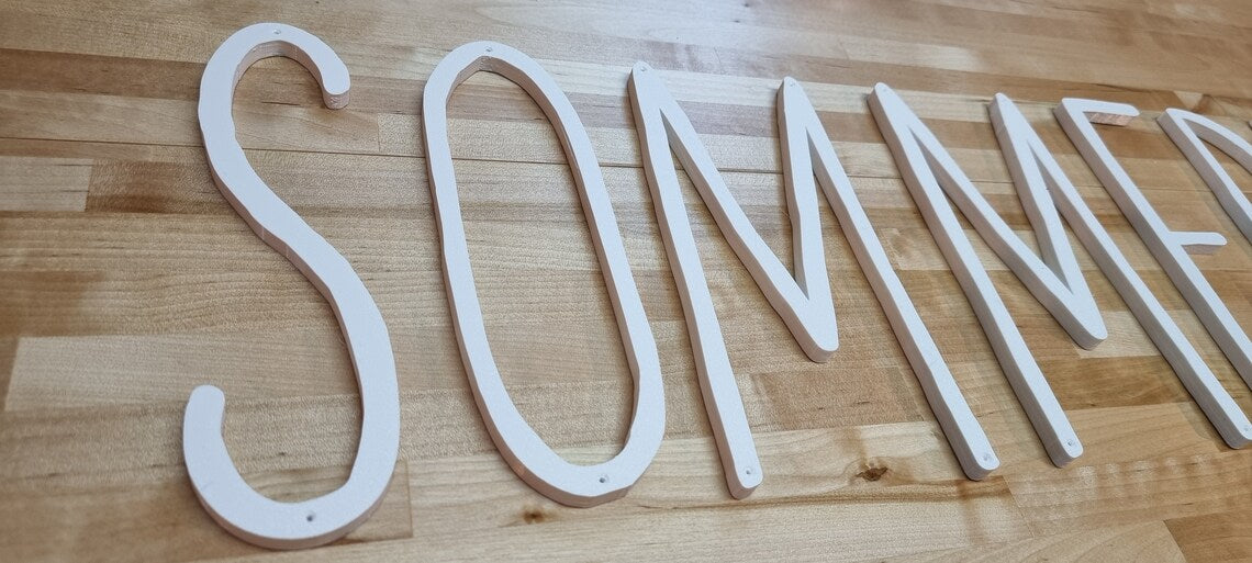 Custom Outdoor Screw Mount Sign Letters - 1/2 Inch Thick. Any Font, Size Or Color. Stunning Screw Mount Sign Letters For Outdoors