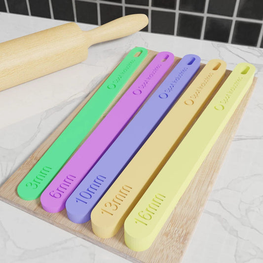 Dough Stick Pairs (Metric mm). Get The Perfect Height Every Time With Our Eco-Friendly Dough Stick Set