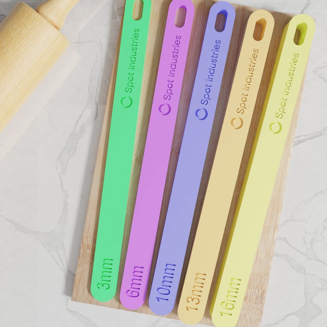Dough Stick Pairs (Metric mm). Get The Perfect Height Every Time With Our Eco-Friendly Dough Stick Set