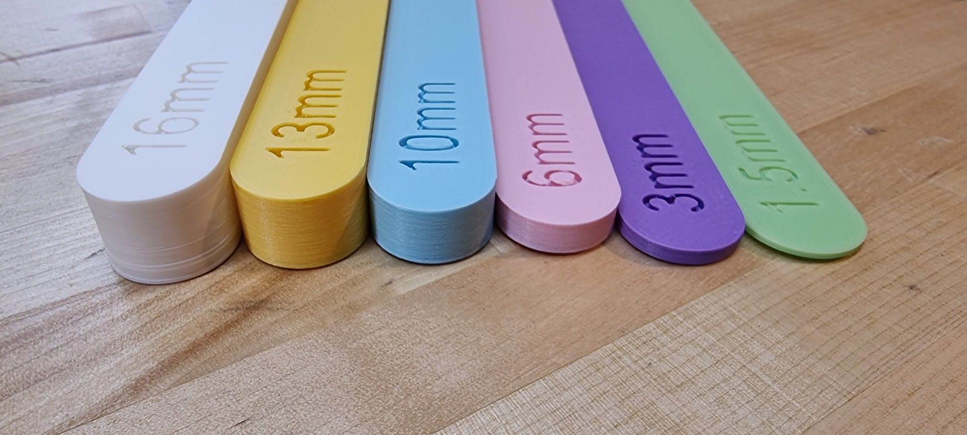 9in Dough Stick Pairs Metric (mm). Perfect Height Every Time With Our Eco-Friendly 9in Dough Stick Set In Metric (mm)