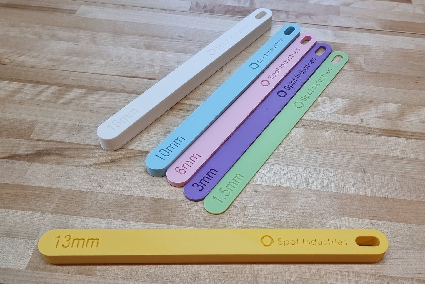 9in Dough Stick Pairs Metric (mm). Perfect Height Every Time With Our Eco-Friendly 9in Dough Stick Set In Metric (mm)