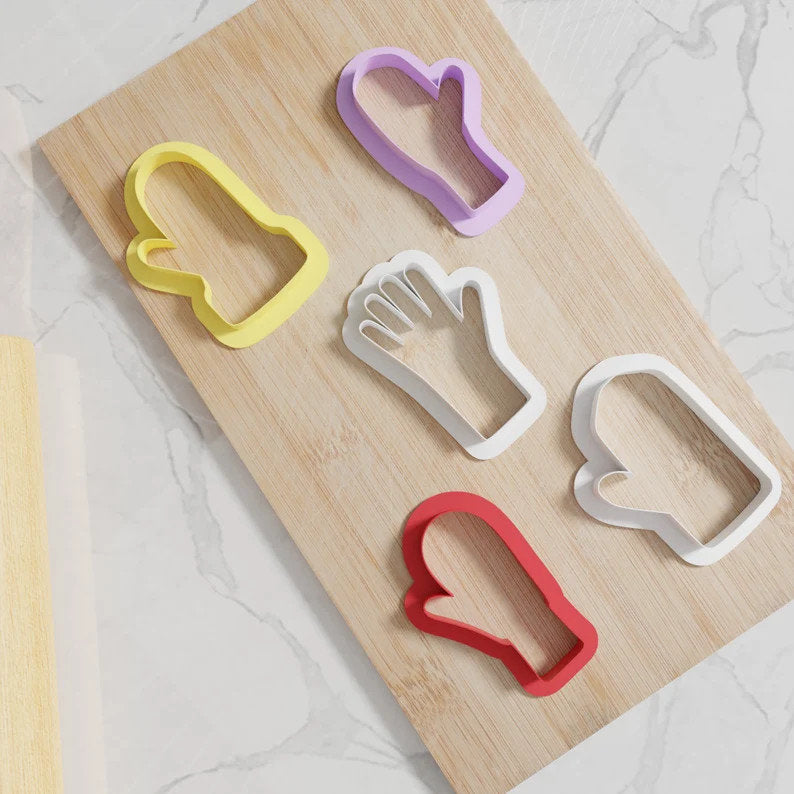 Totally Unique Christmas Mitten Cookie Cutters. 5 Special Christmas Mitten Cookie Cutters From 3 Inch to 8 Inch Height!
