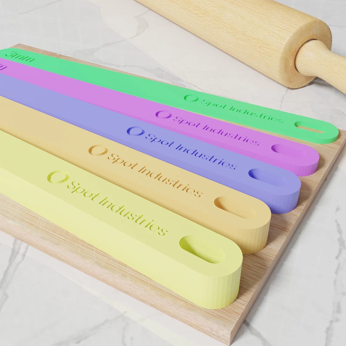 Dough Stick Pairs (Metric mm). Get The Perfect Height Every Time With Our Eco-Friendly Dough Stick Set
