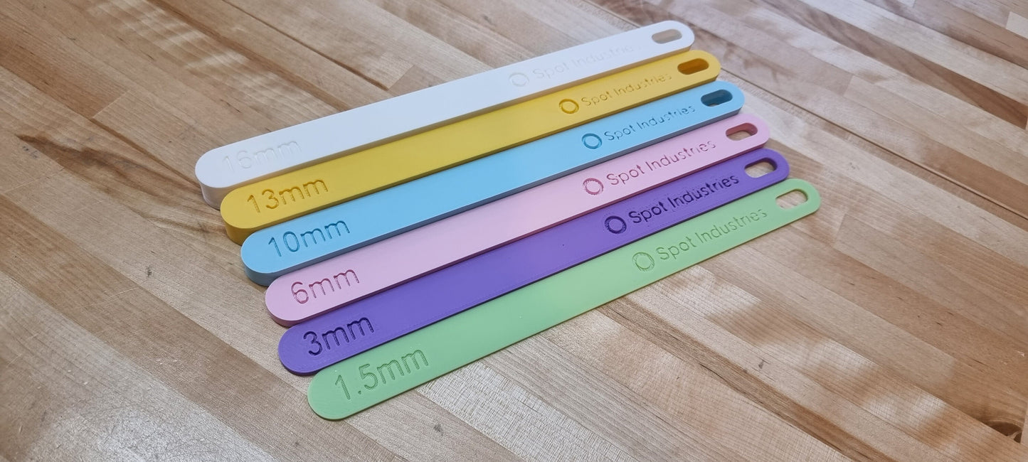 9in Dough Stick Pairs Metric (mm). Perfect Height Every Time With Our Eco-Friendly 9in Dough Stick Set In Metric (mm)