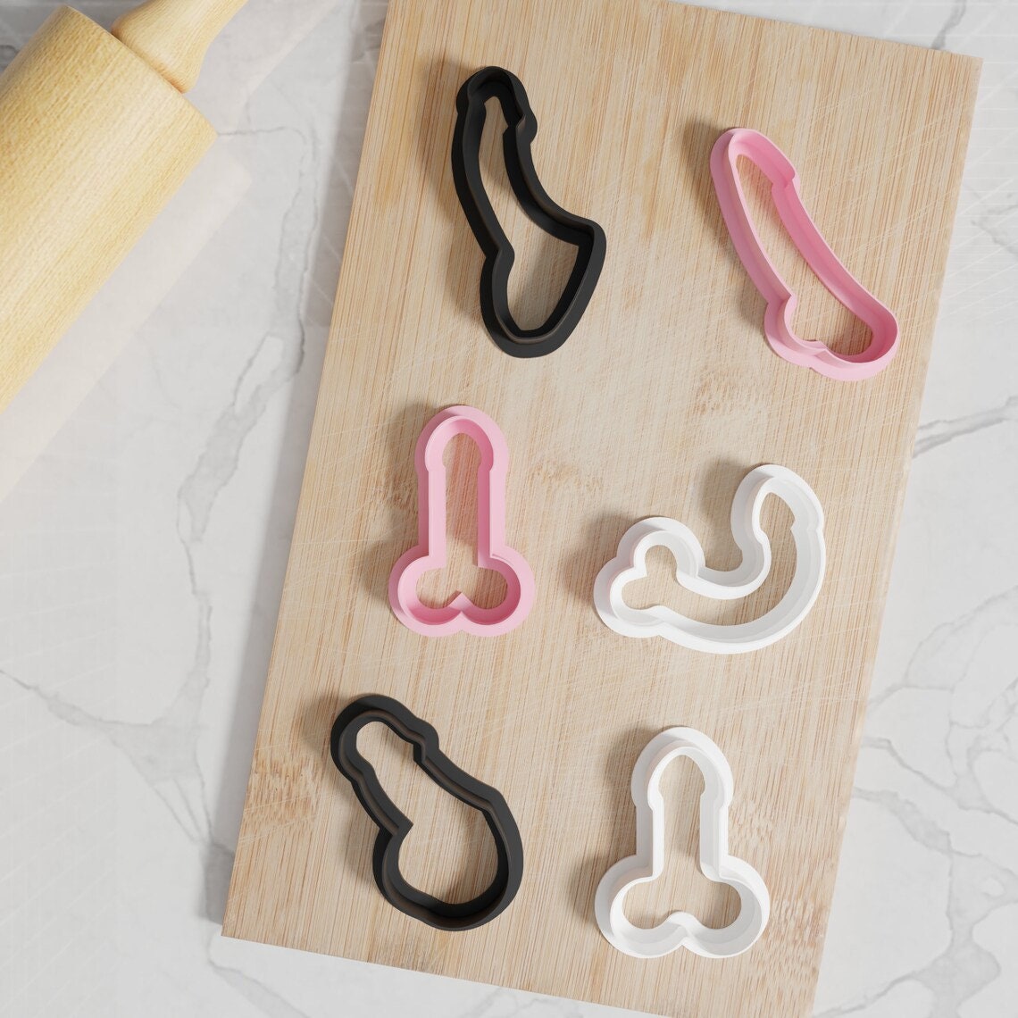 Penis Cookie Cutters. 6 Unique Designs From Shower To Grower. Penis Cookie Cutters In Four Sizes, Tons of Colors!