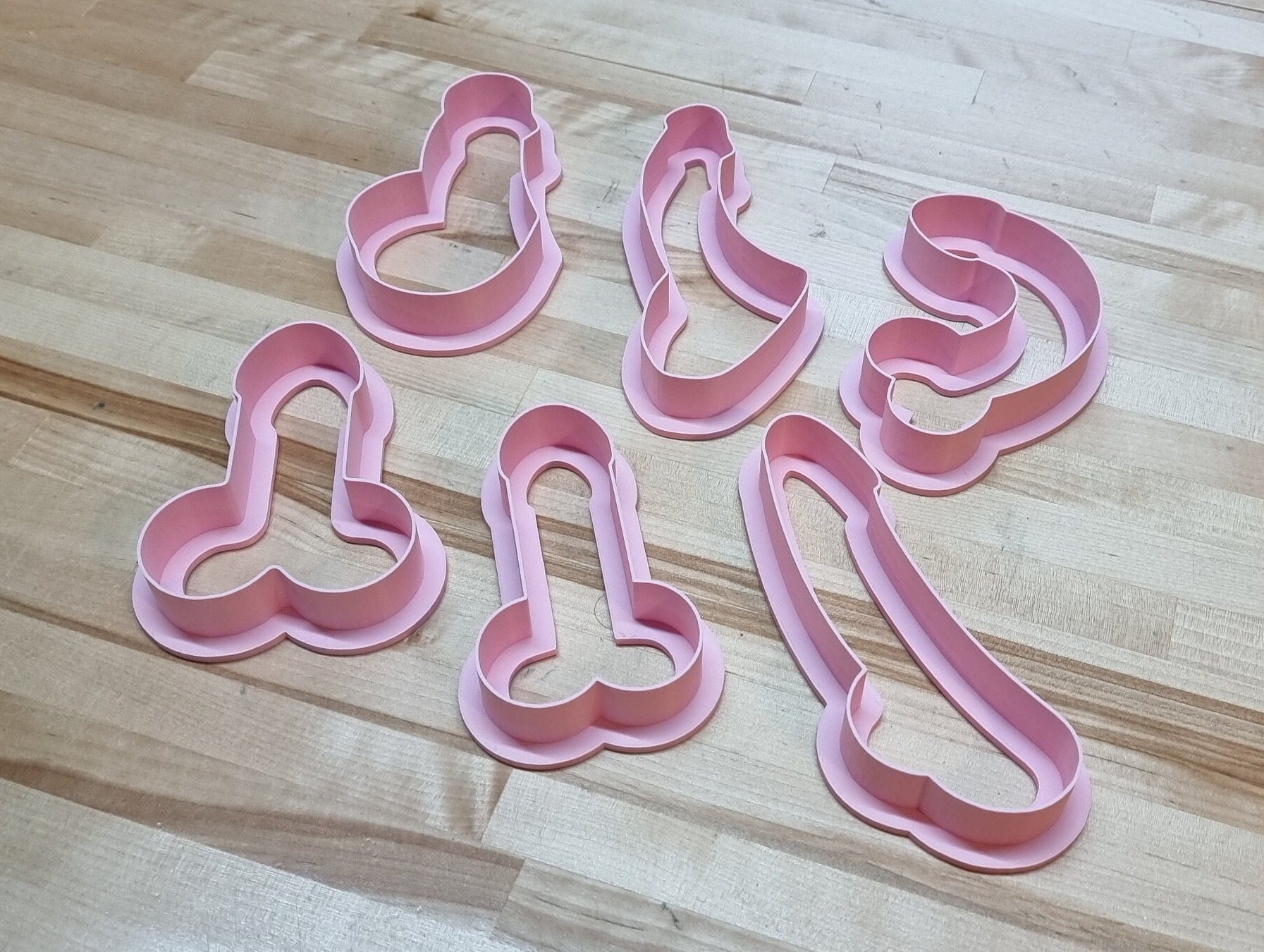 Penis Cookie Cutters. 6 Unique Designs From Shower To Grower. Penis Cookie Cutters In Four Sizes, Tons of Colors!