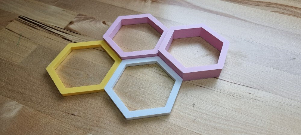 3D Hollow Hexagon Wall Tiles In Tons of Sizes & Colors! 5in Wide. Get A Modern Honeycomb Look With 3D Hexagon Wall Tiles