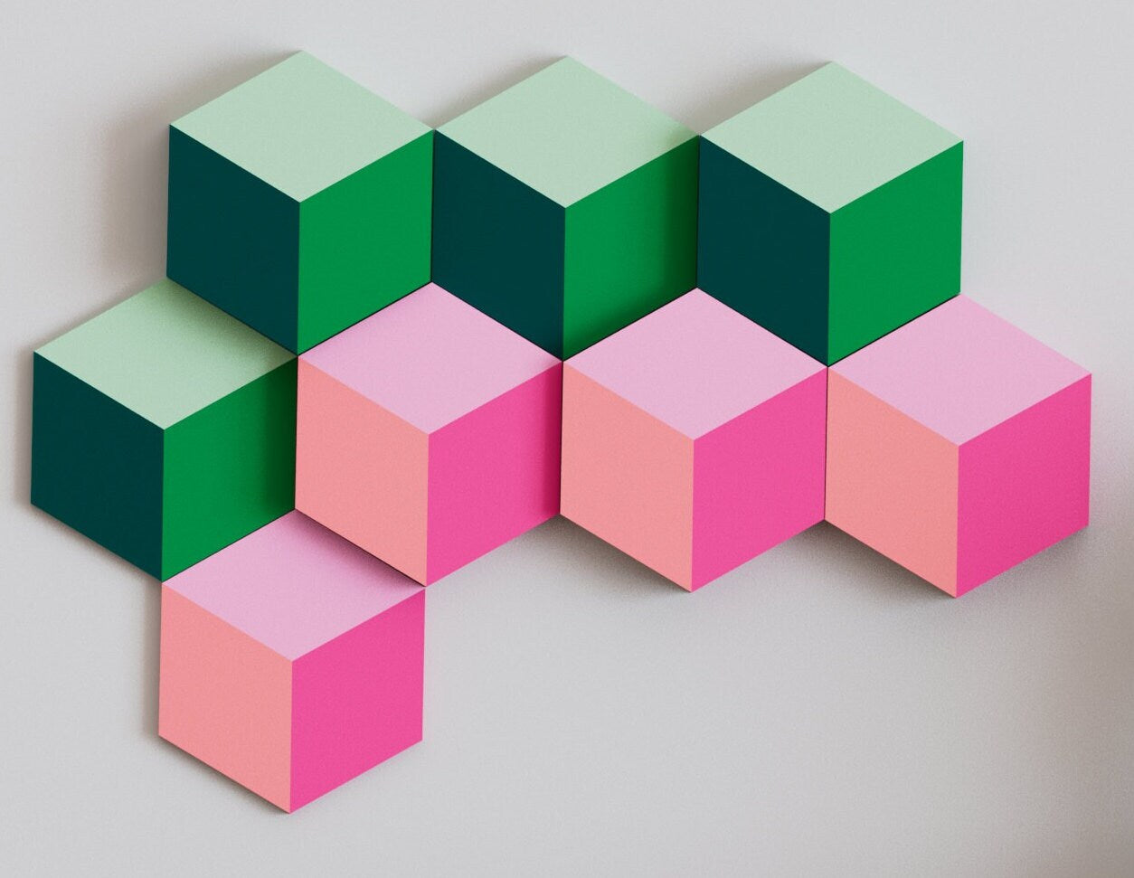 3D Cube Wall Tiles In Tons of Sizes & Colors! 6in Wide. Get A Modern 3D Cube Look With 3D Cube (Diamond) Wall Tiles