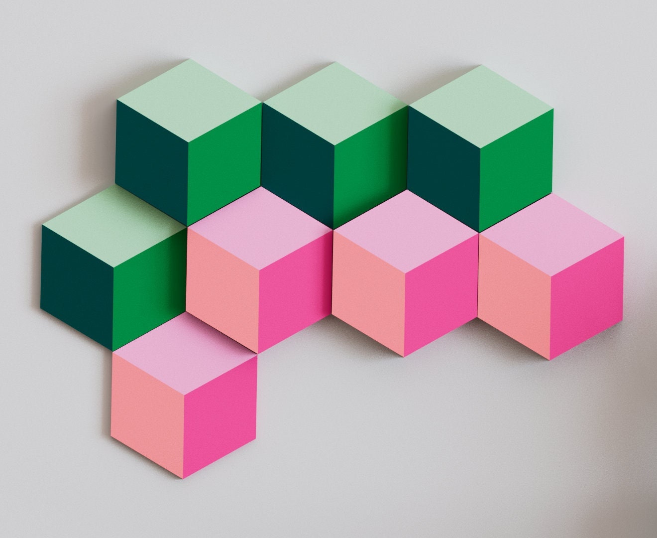 3D Effect Cube Wall Tiles In Tons of Sizes & Colors! 8in Wide. Get A Modern 3D Cube Look With 3D Cube (Diamond) Wall Tiles