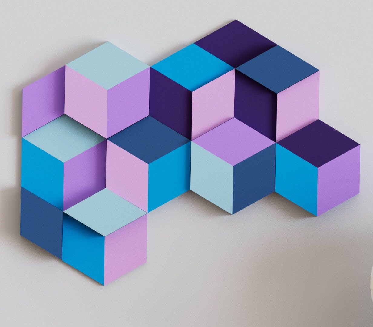 3D Cube Wall Tiles In Tons of Sizes & Colors! 6in Wide. Get A Modern 3D Cube Look With 3D Diamond / Cube Wall Tiles