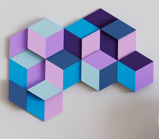 3D Cube Wall Tiles In Tons of Sizes & Colors! 6in Wide. Get A Modern 3D Cube Look With 3D Diamond / Cube Wall Tiles