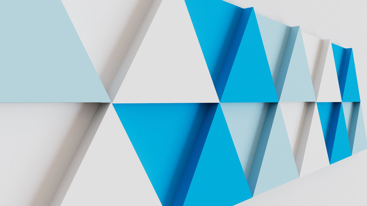 3D Triangle Wall Tiles In Tons of Sizes & Colors! 5in Wide. Get A Modern Look For Your Wall With Easy On Off 3D Triangle Wall Tiles