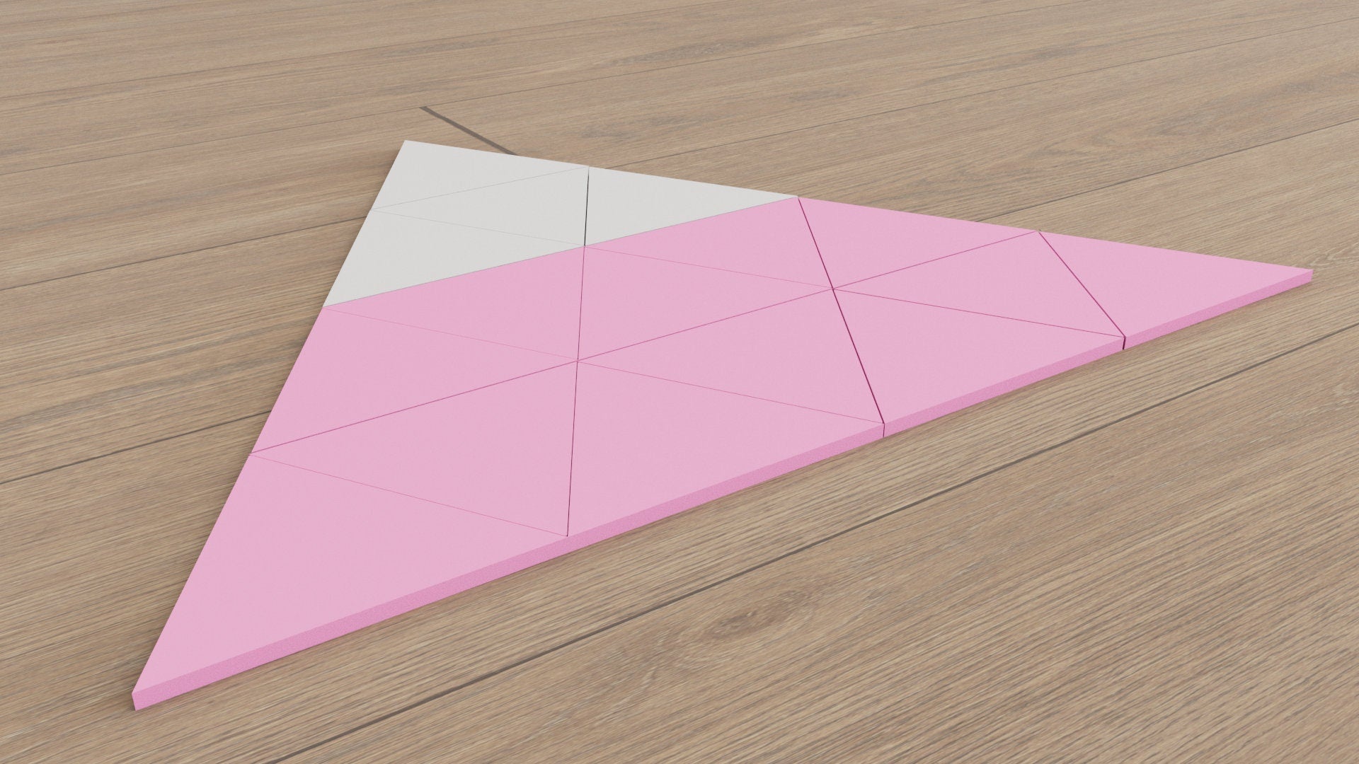3D Triangle Wall Tiles In Tons of Sizes & Colors! 5in Wide. Get A Modern Look For Your Wall With Easy On Off 3D Triangle Wall Tiles