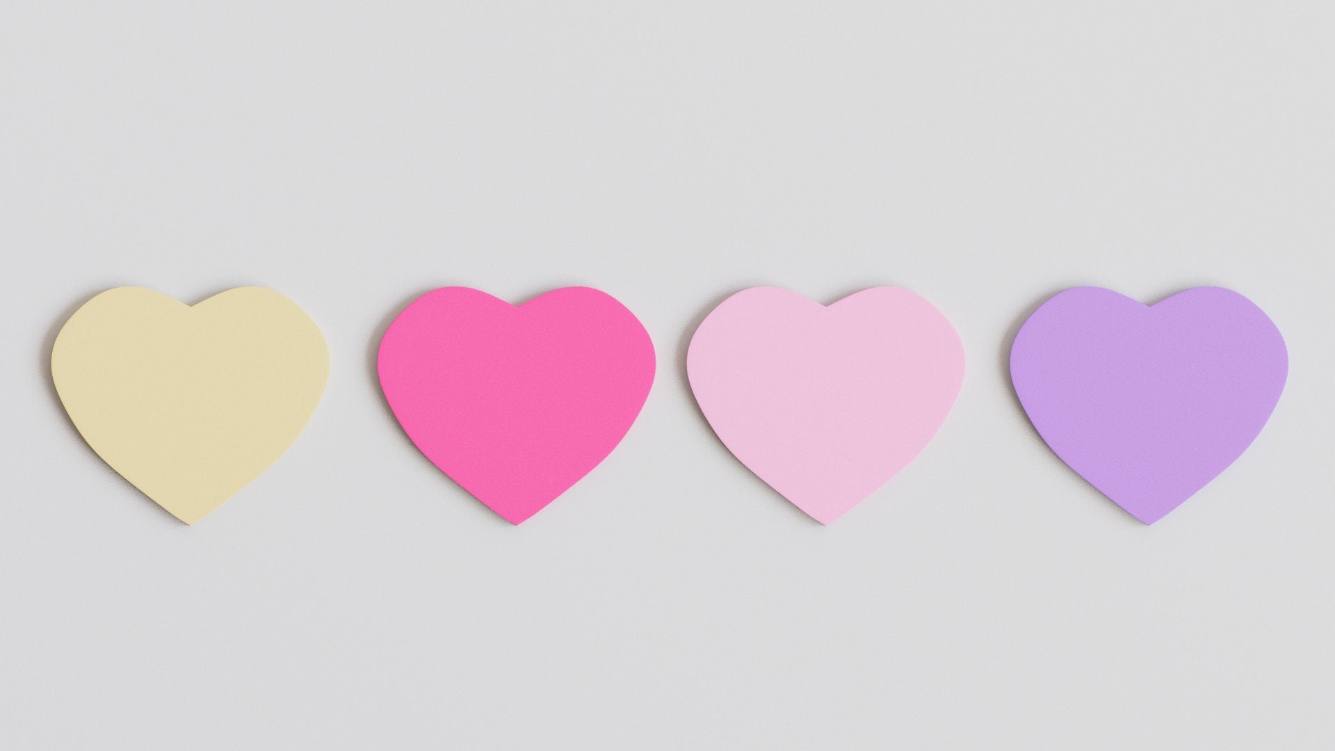 3D Heart Wall Tiles In Tons of Sizes & Colors! 6in Wide, Set of 3. Create A Modern Wall With Easy On Off 3D Heart Wall Tiles