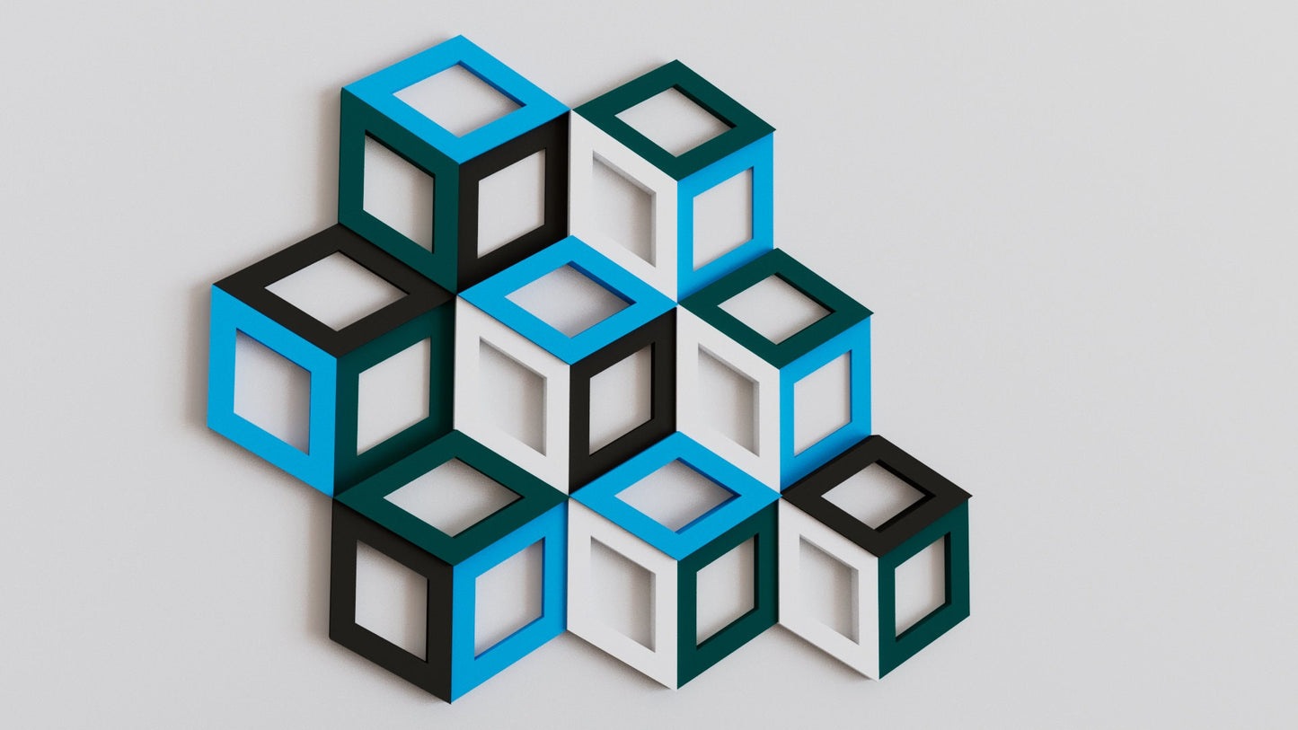 3D Diamond Wall Tiles In Tons of Sizes & Colors! 8in Wide. Get A Modern Look With Easy On Off 3D Diamond Wall Tiles (Hollow)