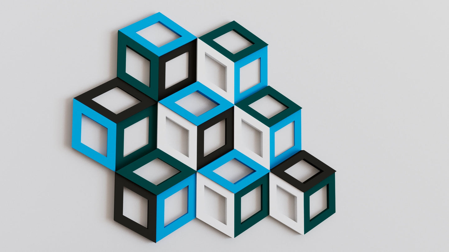 3D Diamond Wall Tiles In Tons of Sizes & Colors! 6in Wide. Get A Modern Look With Easy On Off 3D Diamond Wall Tiles (Hollow)
