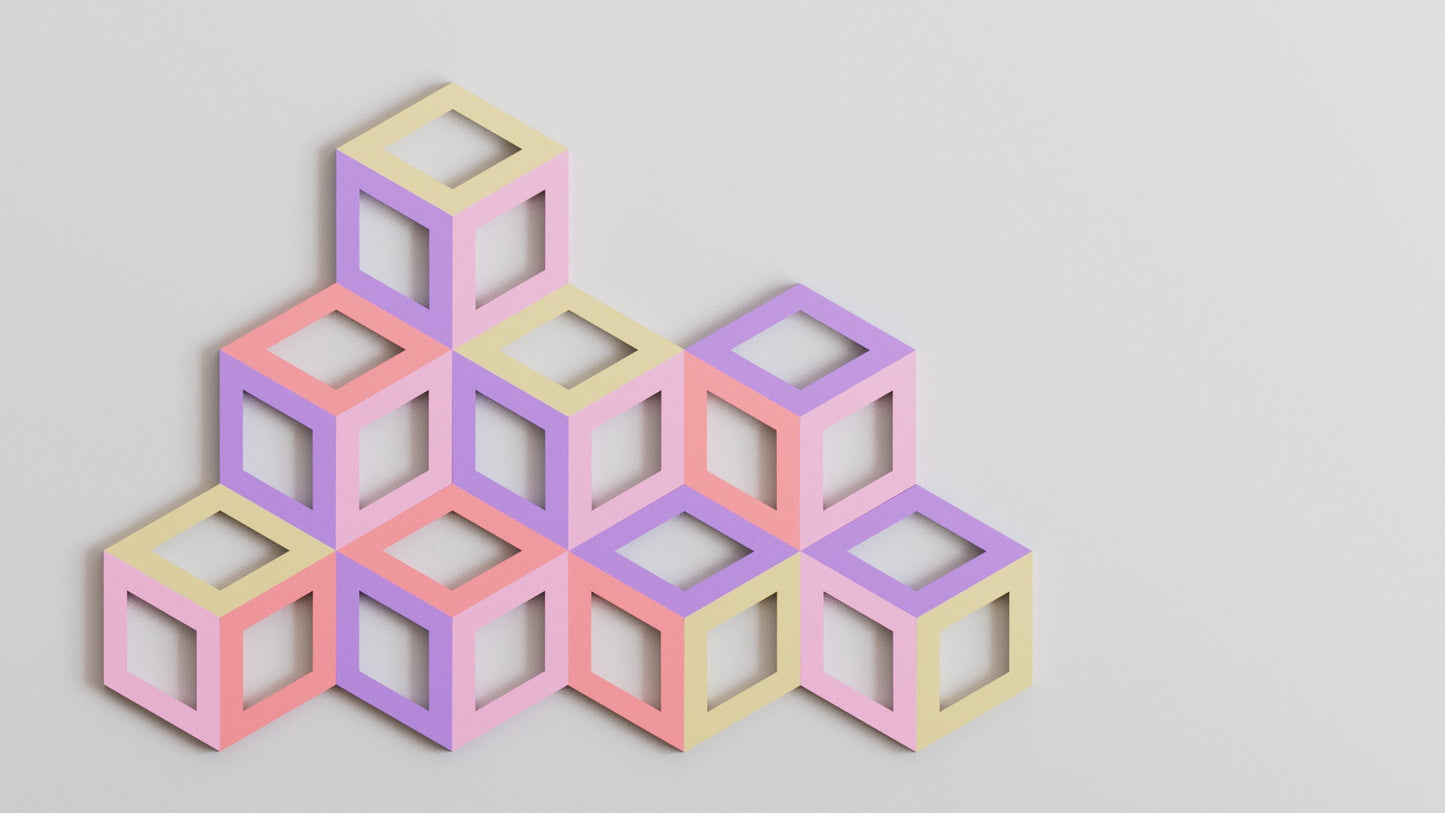 3D Diamond Wall Tiles In Tons of Sizes & Colors! 8in Wide. Get A Modern Look With Easy On Off 3D Diamond Wall Tiles (Hollow)