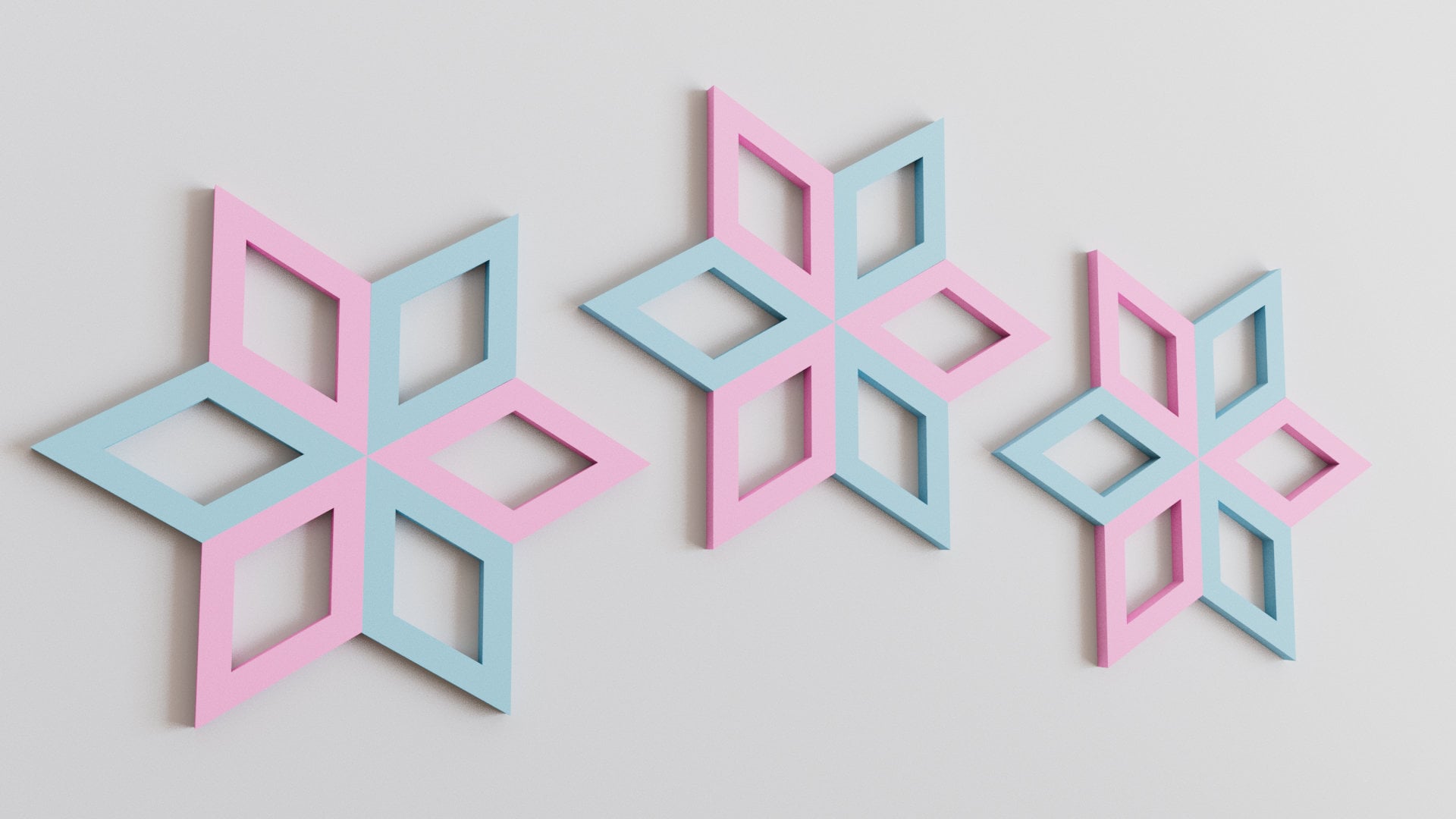 3D Diamond Wall Tiles In Tons of Sizes & Colors! 6in Wide. Get A Modern Look With Easy On Off 3D Diamond Wall Tiles (Hollow)