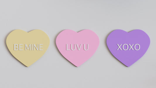 3D Custom Heart Wall Tiles In Tons of Sizes & Colors! 7in Wide, Set of 3. Create A Modern Wall With Easy On Off 3D Custom Heart Wall Tiles