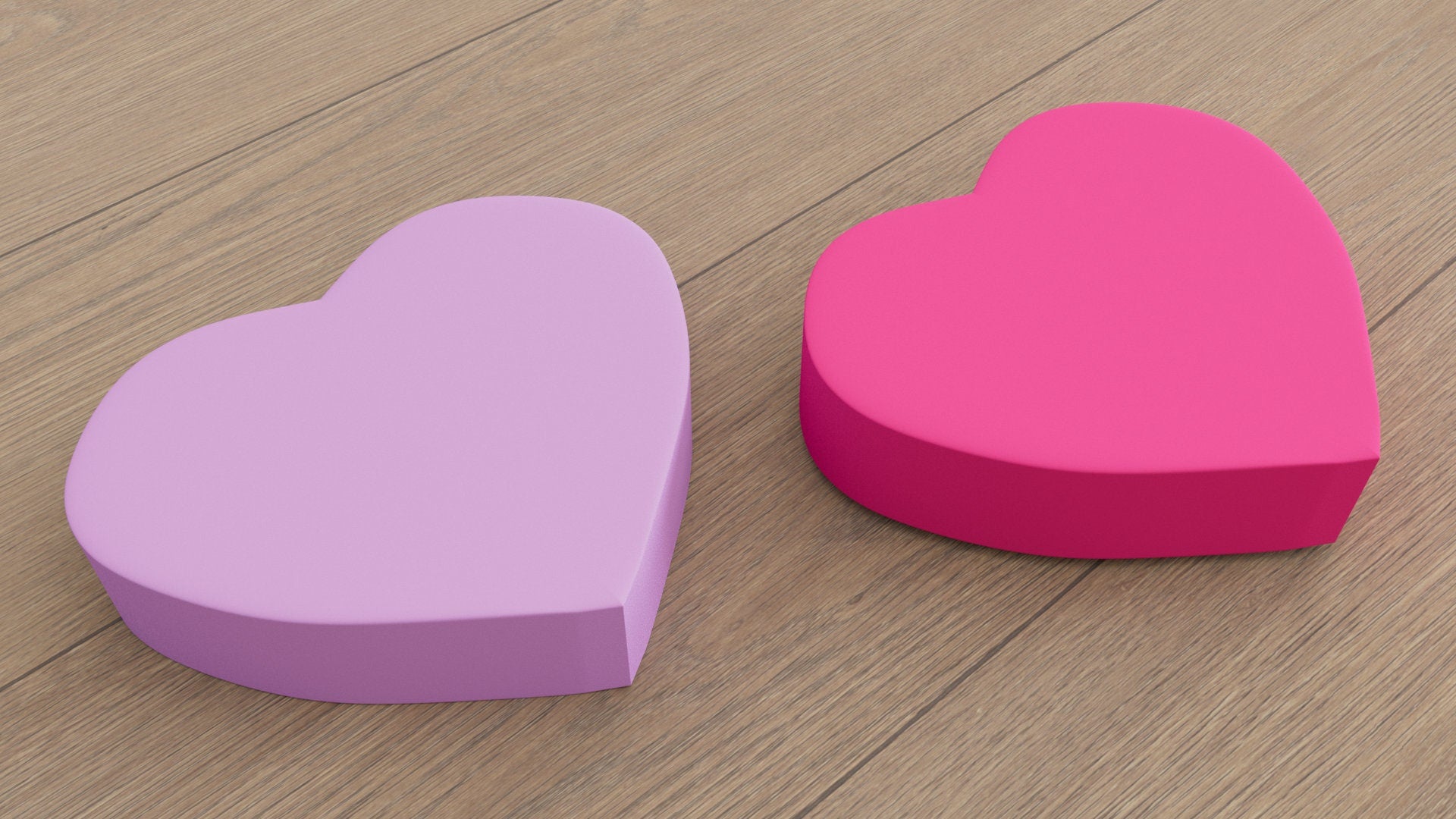3D Heart Wall Tiles In Tons of Sizes & Colors! 5in Wide, Set of 3. Create A Modern Wall With Easy On Off 3D Heart Wall Tiles
