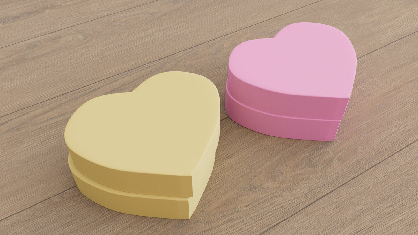 3D Heart Wall Tiles In Tons of Sizes & Colors! 5in Wide, Set of 3. Create A Modern Wall With Easy On Off 3D Heart Wall Tiles