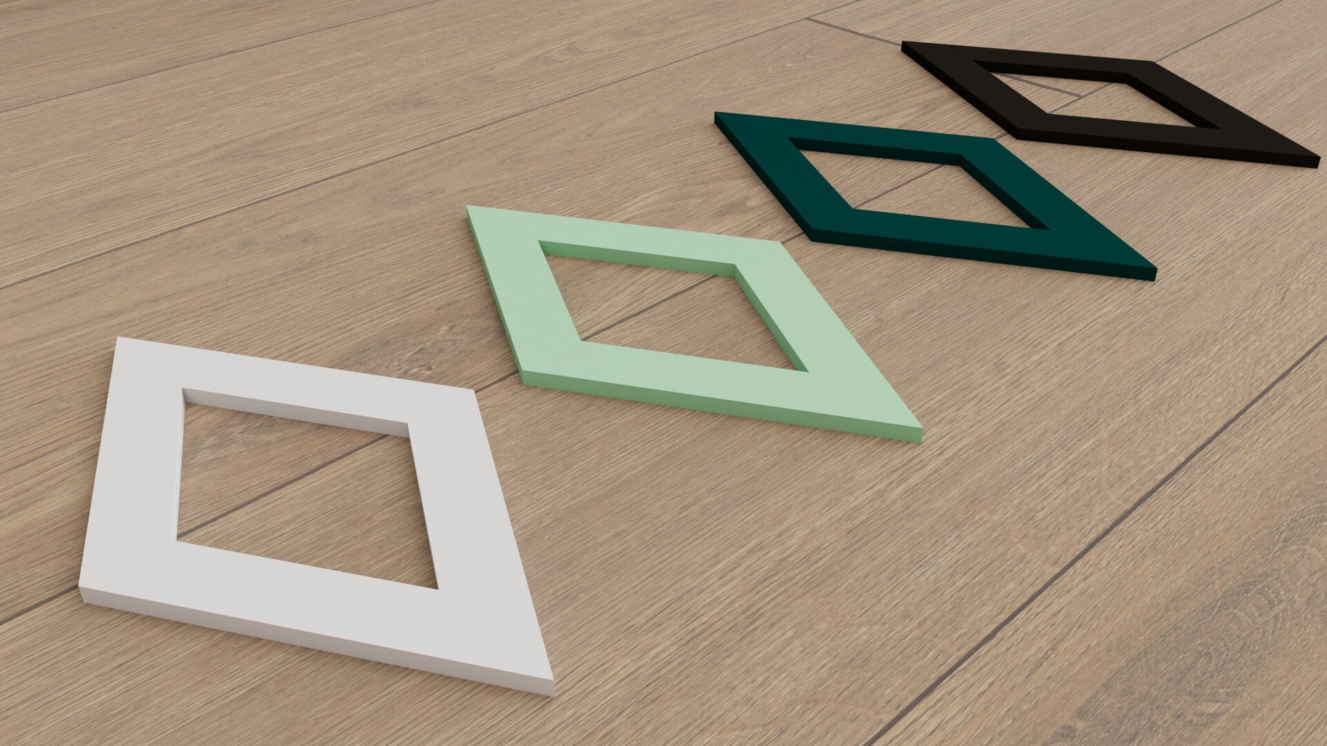 3D Diamond Wall Tiles In Tons of Sizes & Colors! 6in Wide. Get A Modern Look With Easy On Off 3D Diamond Wall Tiles (Hollow)