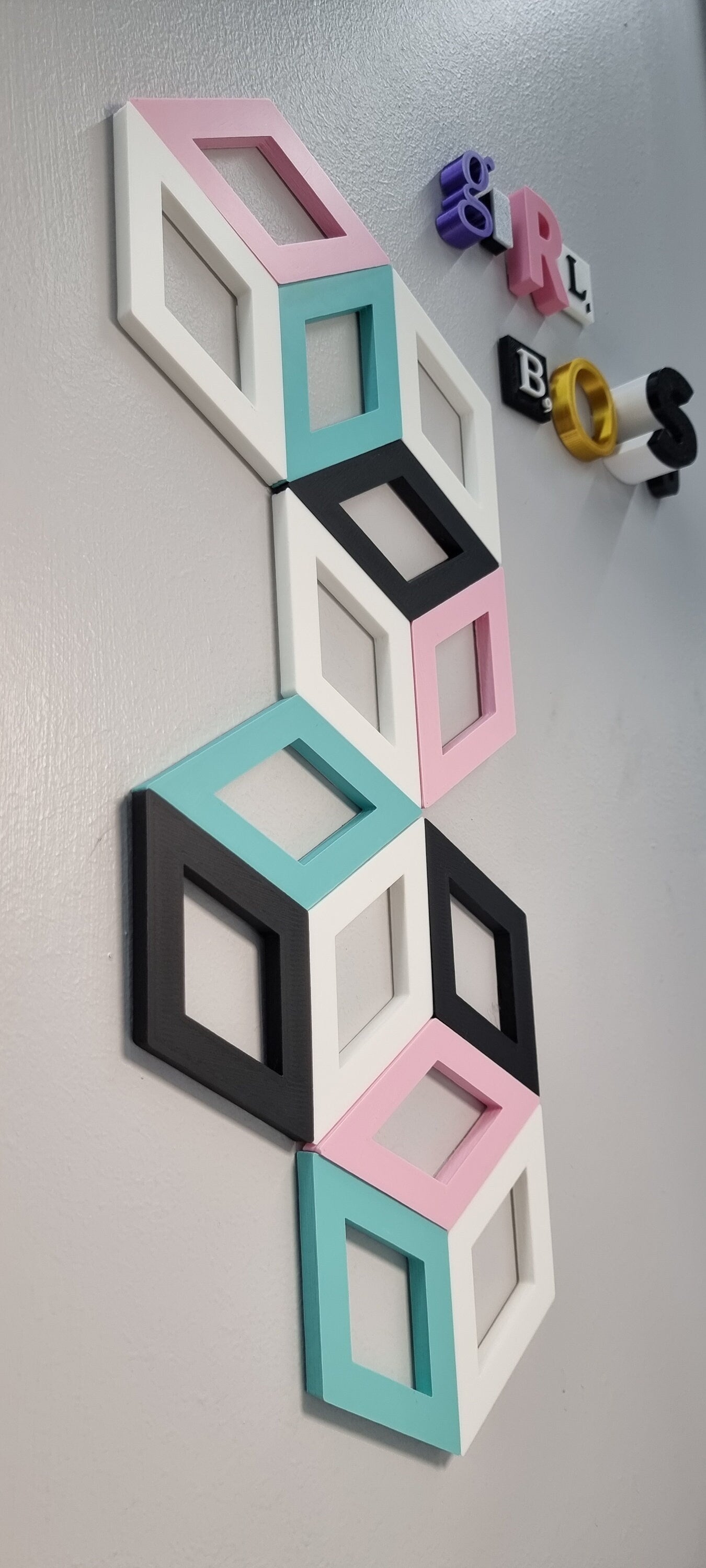 3D Diamond Wall Tiles In Tons of Sizes & Colors! 5in Wide. Get A Modern Look With Easy On Off 3D Diamond Wall Tiles (Hollow)