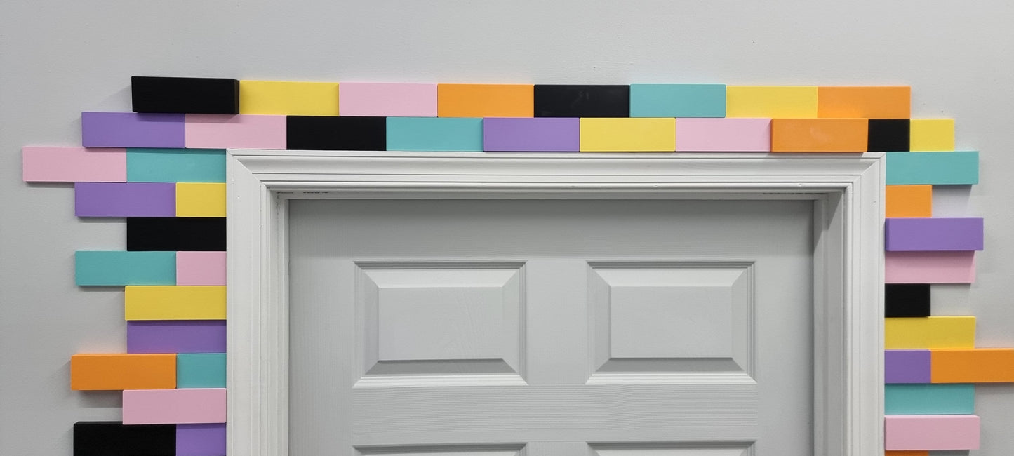 3D Rectangle Wall Tiles In Tons of Sizes & Colors! 7in Wide. Get A Modern Brick Look For Your Wall With Easy On Off 3D Rectangle Wall Tiles