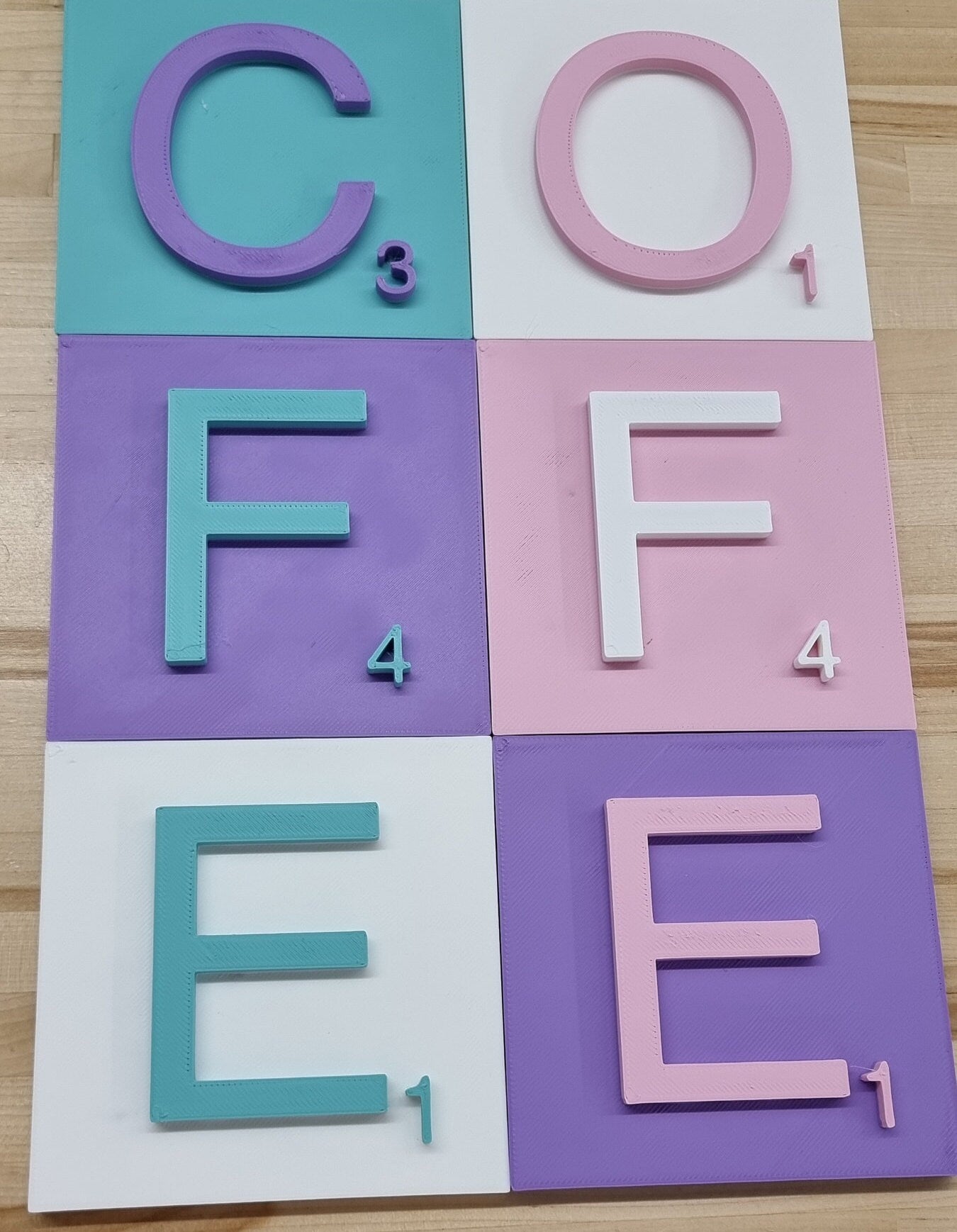 3D Effect Board Game Sign Letter Tiles - 6 Inch. Modern Look 3D Effect Sign Letter Tiles In Tons Of Colors!