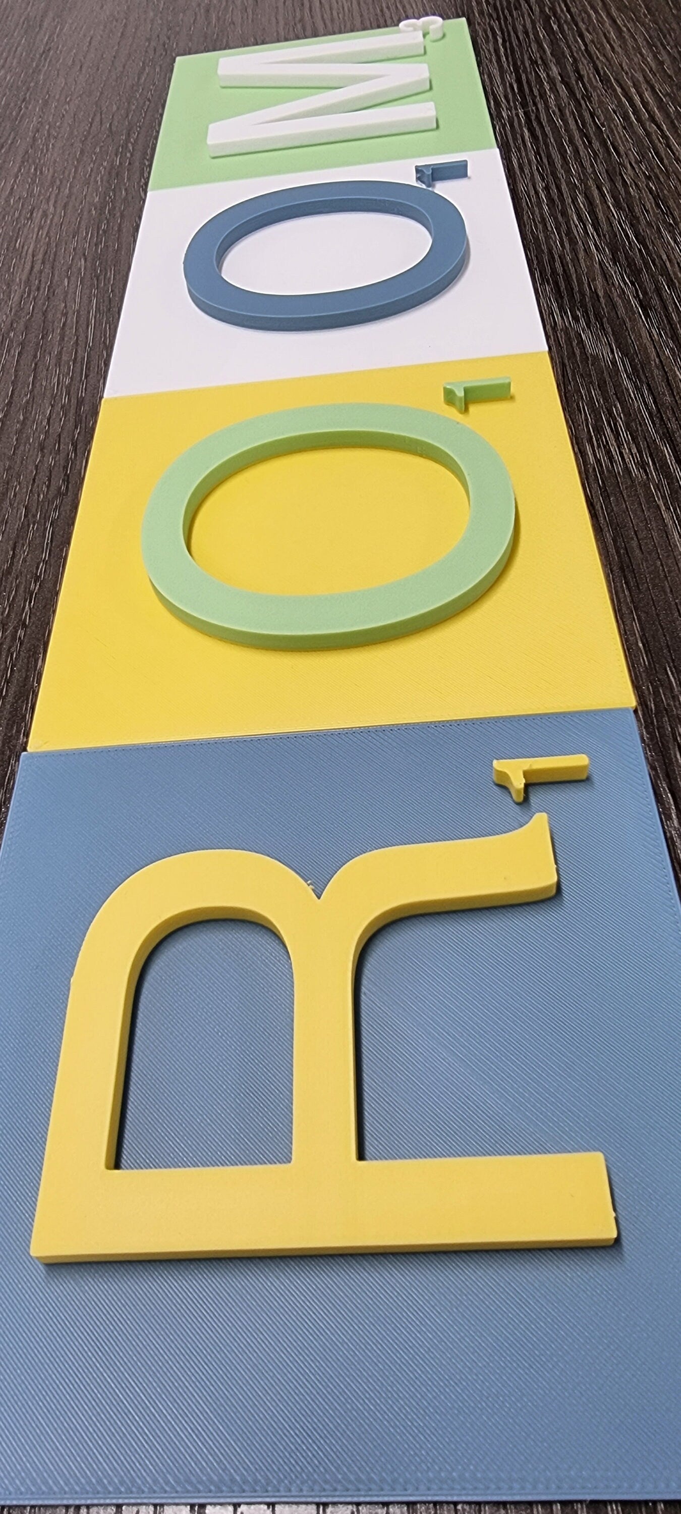 3D Effect Color Board Game Look Letter Tiles - 7 Inch. Modern 3D Effect Look Board Game Look Letter Tiles In Tons Of Colors!