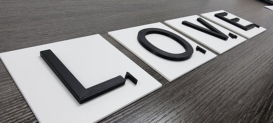 3D Effect Color Board Game Look Letter Tiles - 6 Inch. Modern 3D Effect Look Board Game Look Letter Tiles In Tons Of Colors!