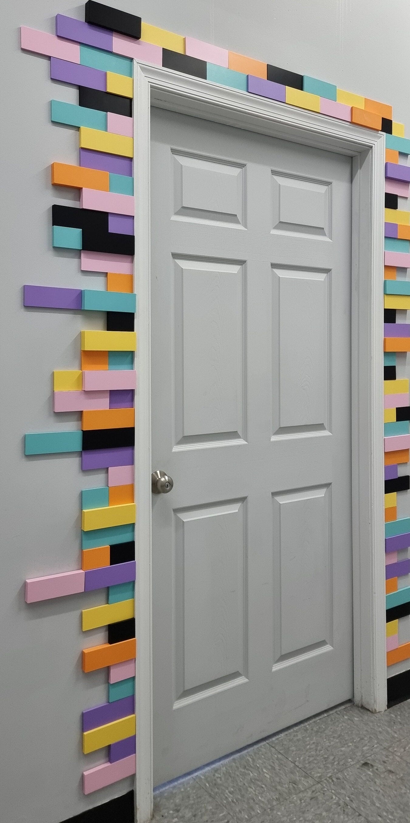 3D Rectangle Wall Tiles In Tons of Sizes & Colors! 5in Wide. Get A Modern Brick Look For Your Wall With Easy On Off 3D Rectangle Wall Tiles