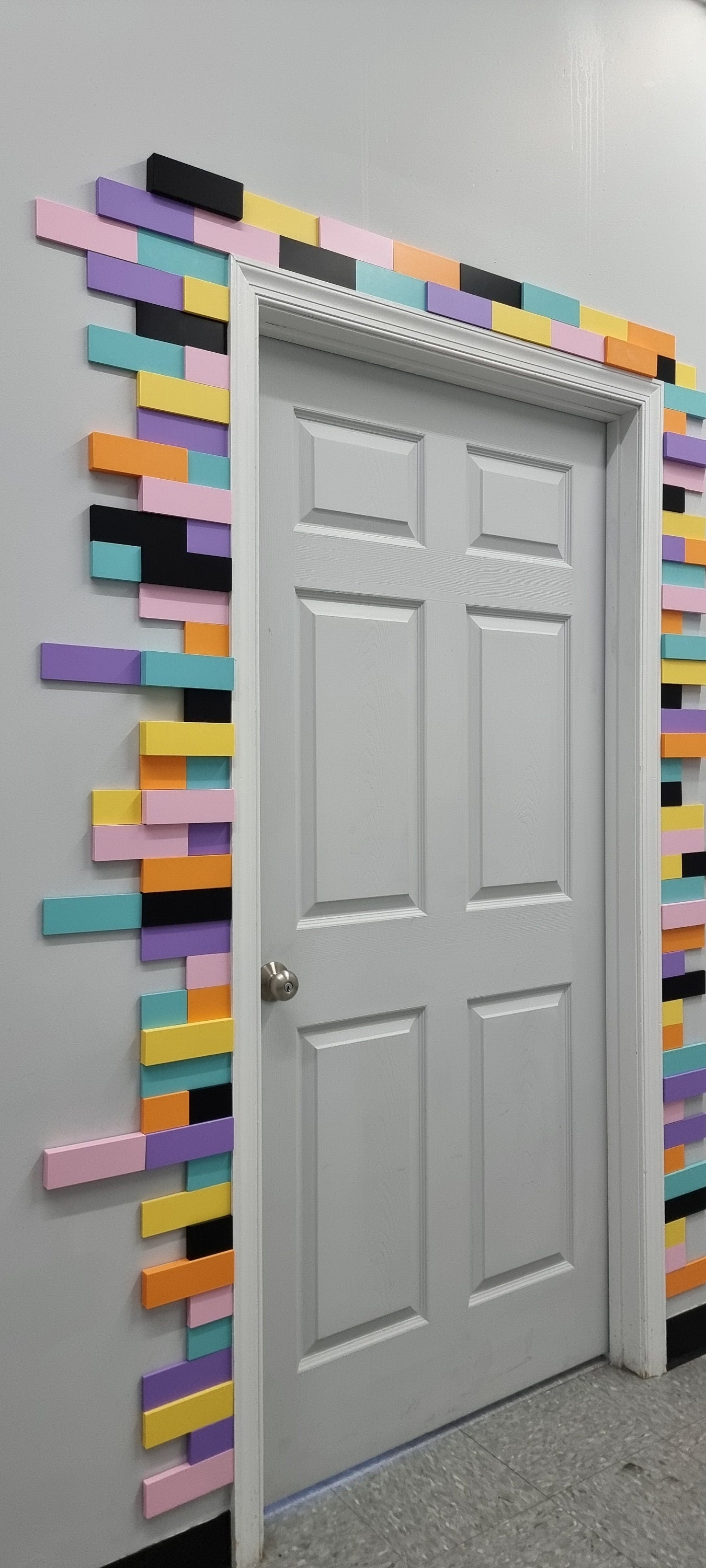 3D Rectangle Wall Tiles In Tons of Sizes & Colors! 8in Wide. Get A Modern Brick Look For Your Wall With Easy On Off 3D Rectangle Wall Tiles