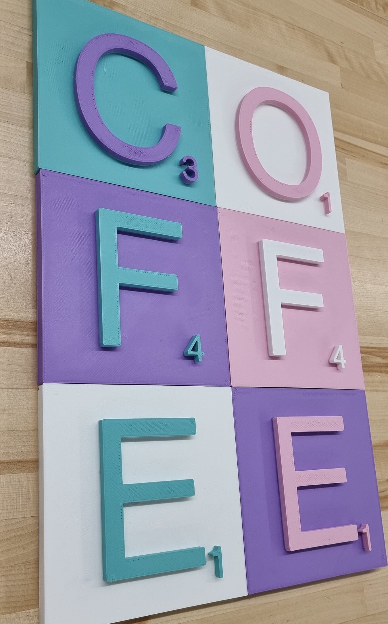 3D Effect Board Game Sign Letter Tiles - 6 Inch. Modern Look 3D Effect Sign Letter Tiles In Tons Of Colors!