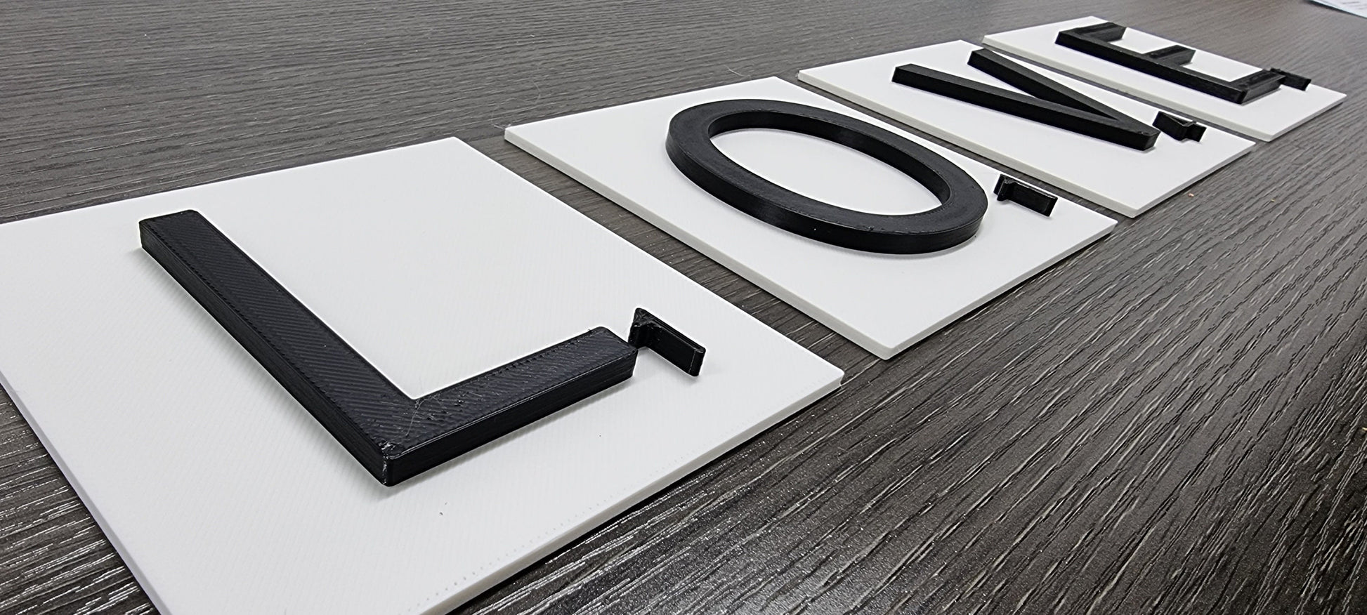 3D Effect Color Board Game Look Letter Tiles - 5 Inch. Modern 3D Effect Look Board Game Look Letter Tiles In Tons Of Colors!