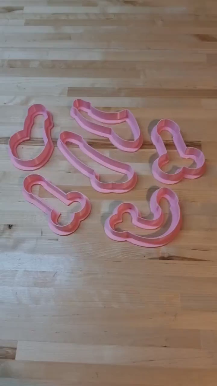 Penis Cookie Cutters. 6 Unique Designs From Shower To Grower. Penis Cookie Cutters In Four Sizes, Tons of Colors!