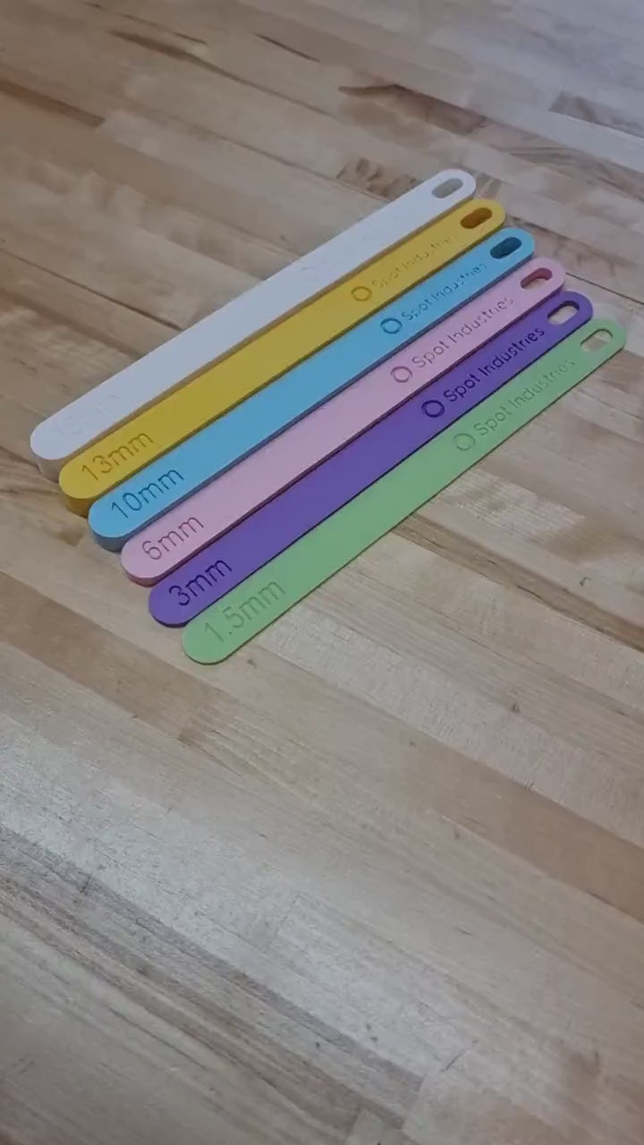 9in Dough Stick Pairs Metric (mm). Perfect Height Every Time With Our Eco-Friendly 9in Dough Stick Set In Metric (mm)