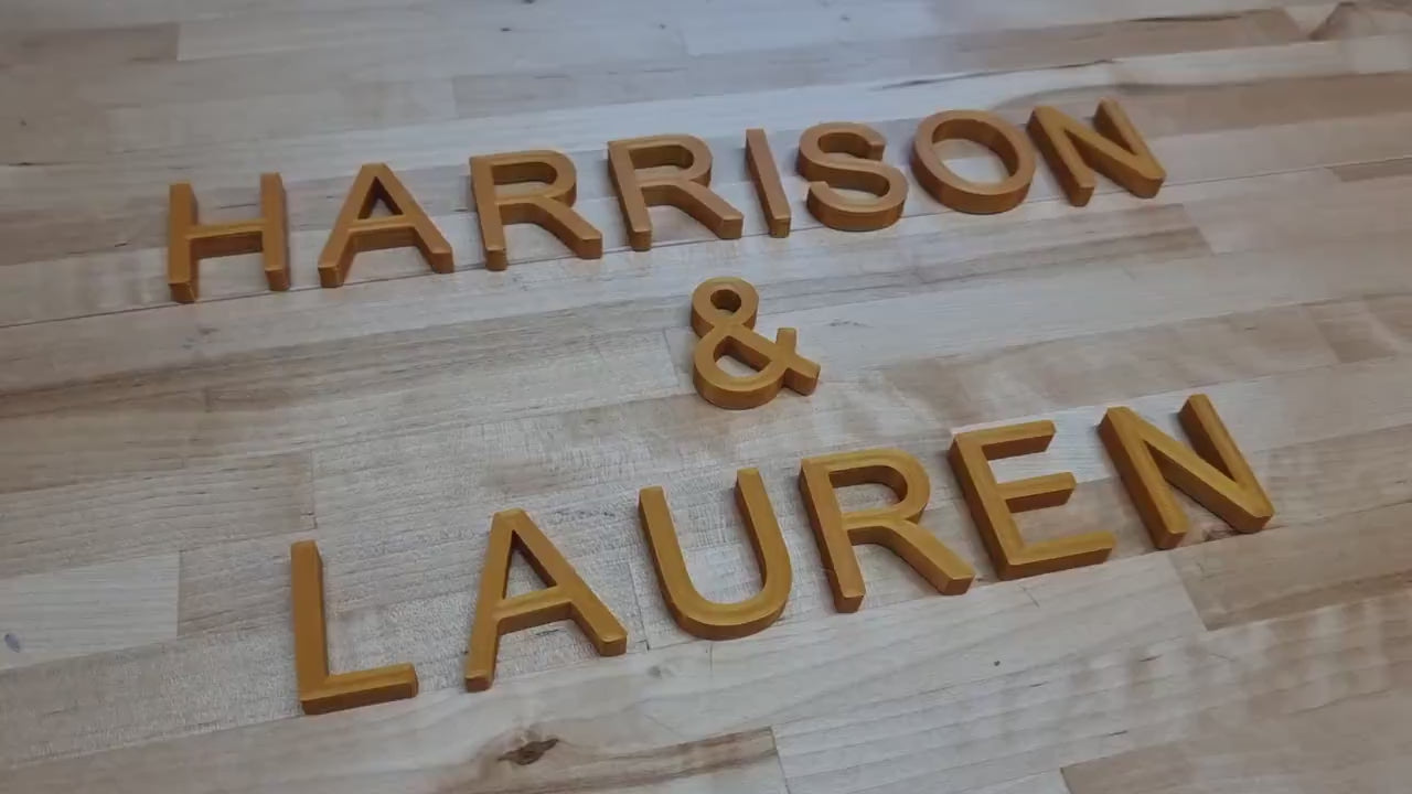 Totally Custom Wedding Sign Letters 1/3in Thick. Any Font, Size Or Color. Perfect Wedding Letters For Ceremonies, Receptions, Parties & More