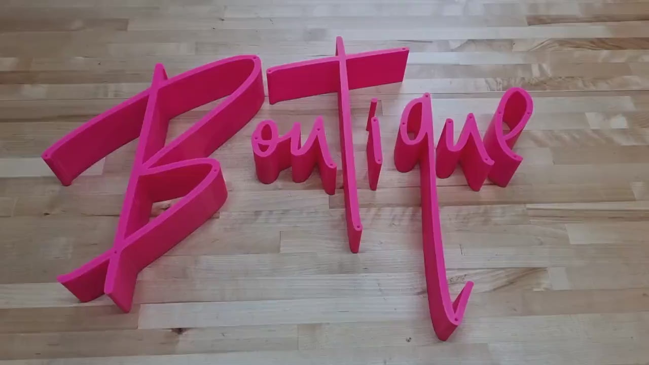 Totally Custom 2 Inch Thick 3D Sign Letters (Screw Mount). Any Font, Size or Color! Indoor. Our 3D Sign Letters Make An Impact