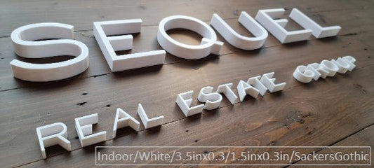 Custom Outdoor Sign Letters (1/2in thick)