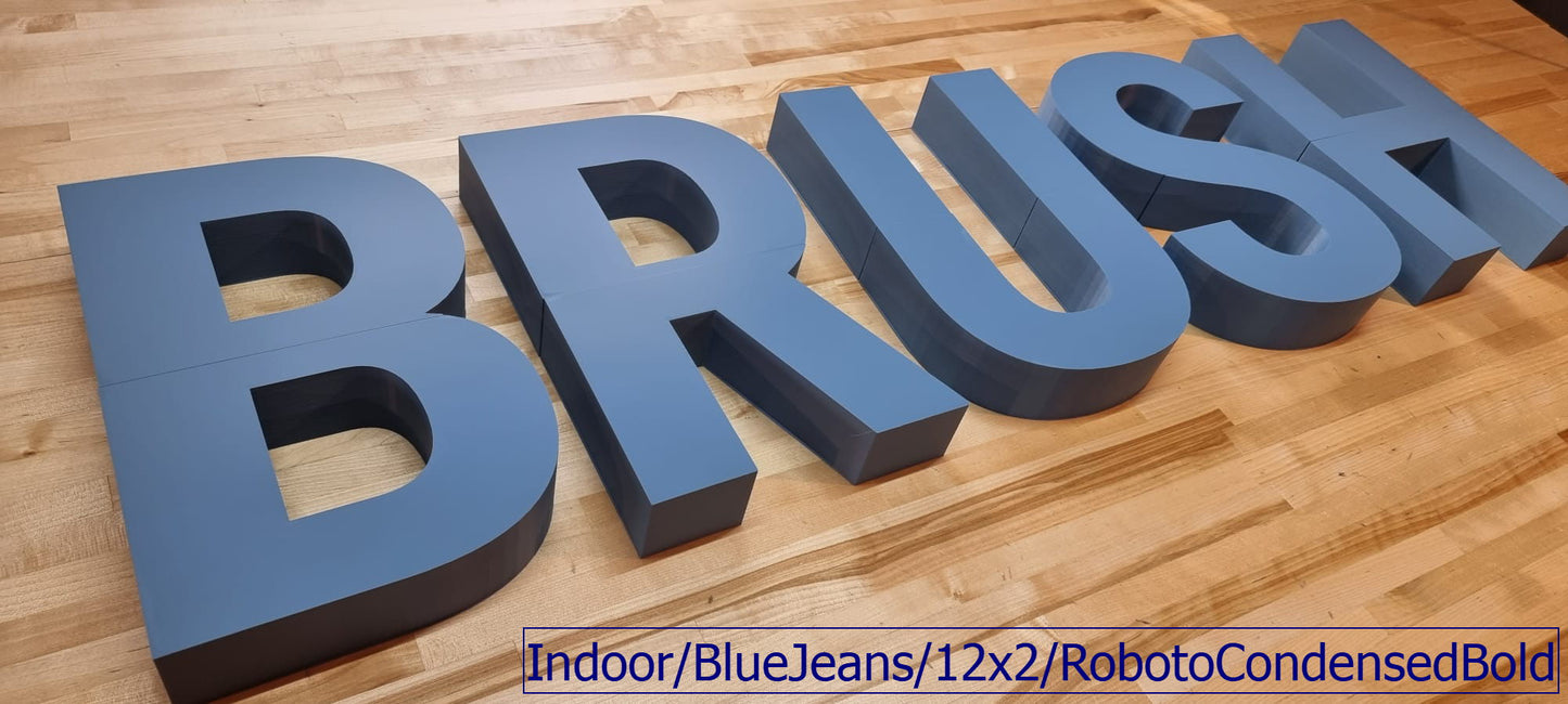 Custom Lobby Sign Letters - 2 Inch Thick