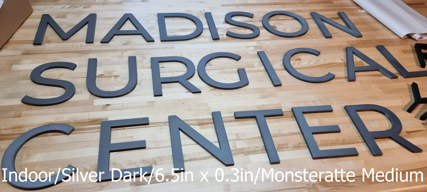 Totally Custom Office Sign Letters - 1/3 Inch Thick. Any Font, Size Or Color. Perfect Office Sign For Reception Area, Lobby, Meeting Rooms & More!